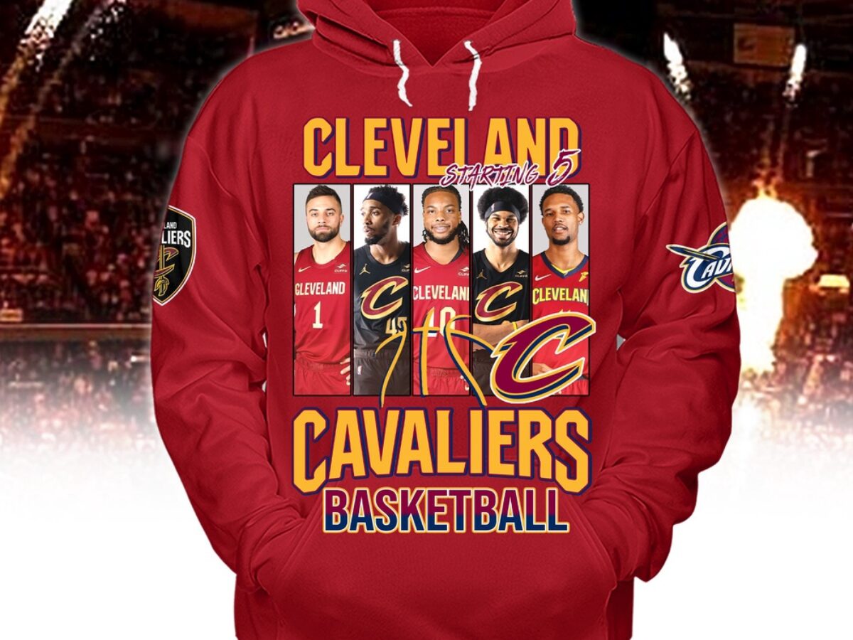 Cleveland Cavaliers Starting 5 Basketball Hoodie