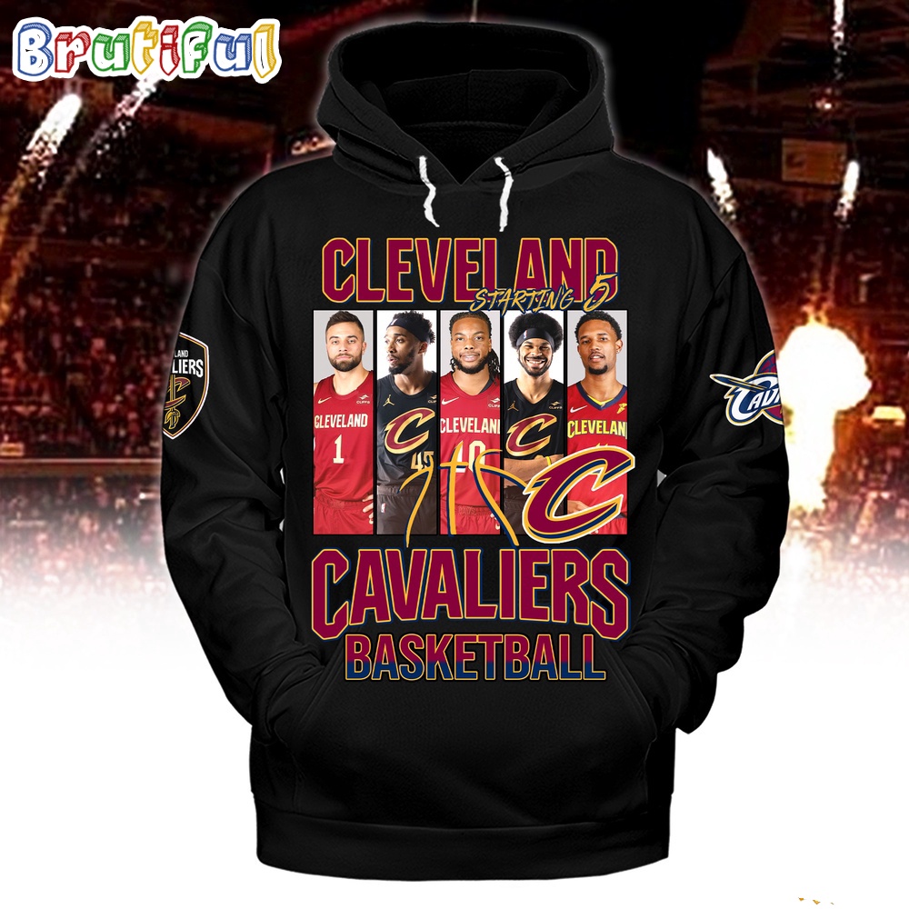 Cleveland Cavaliers Starting 5 Basketball Hoodie Shirt