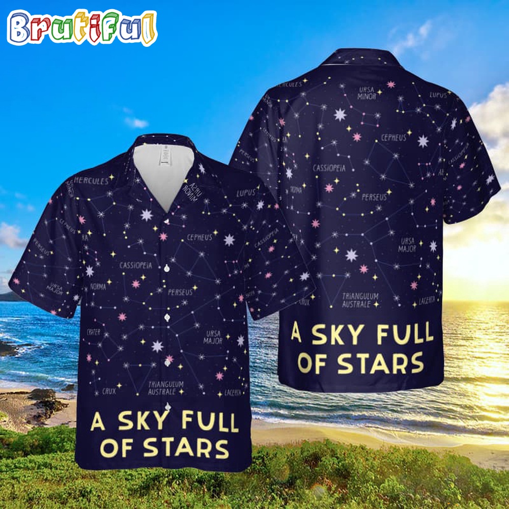 Coldplay A Sky Full Of Stars 2024 Tour Hawaiian Shirt