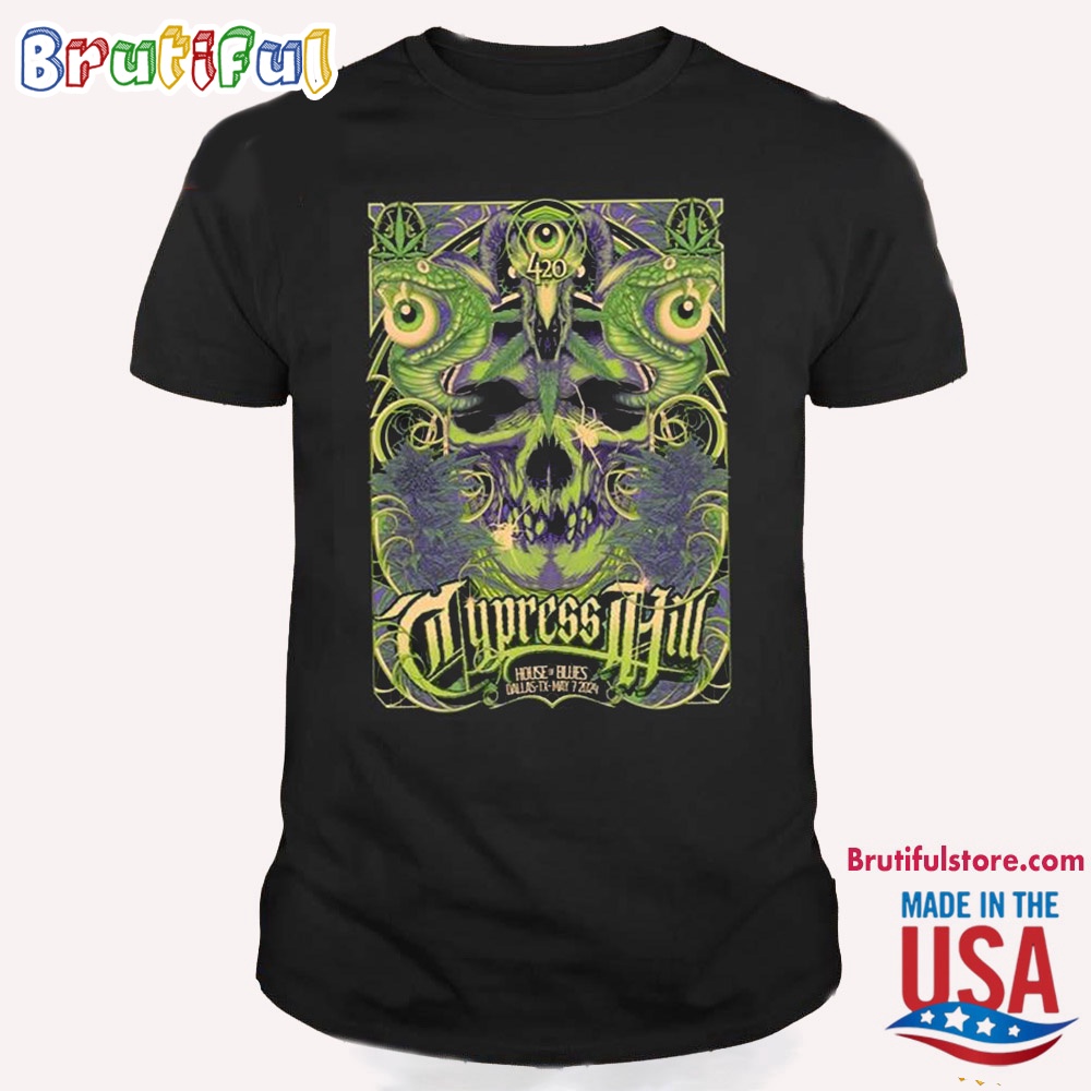 Cypress Hill May 2024 Tour House Of Blues Dallas T Shirt
