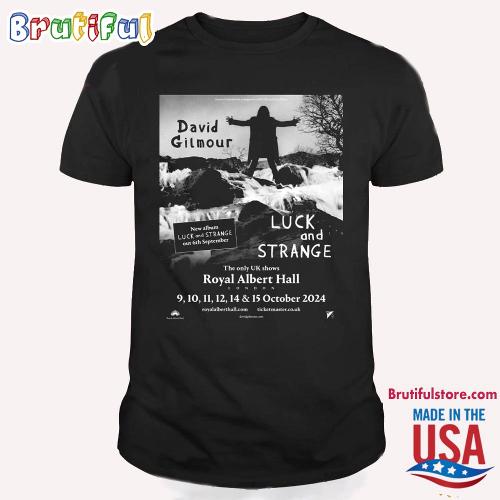 David Gilmour Launching Royal Albert Hall Residency 2024 Tour T Shirt