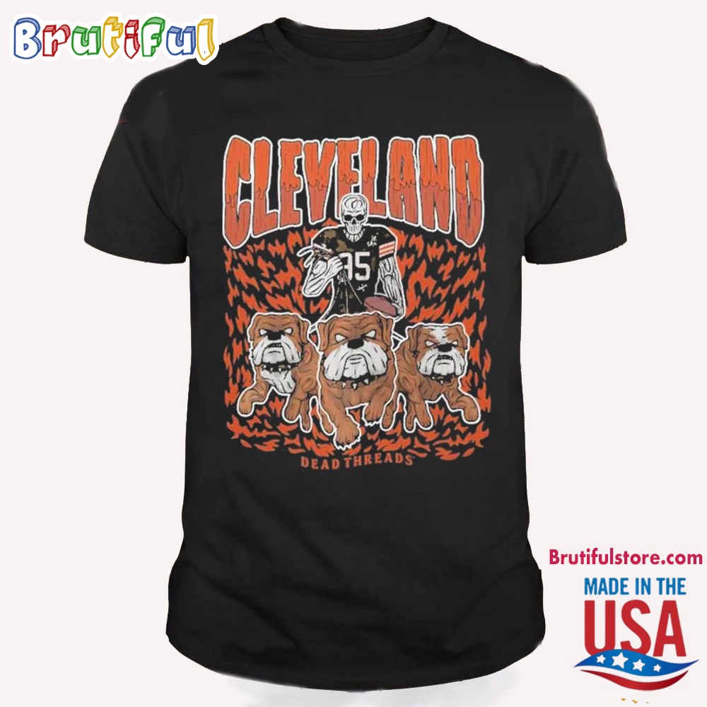 Dead Threads Cleveland Browns Football T Shirt