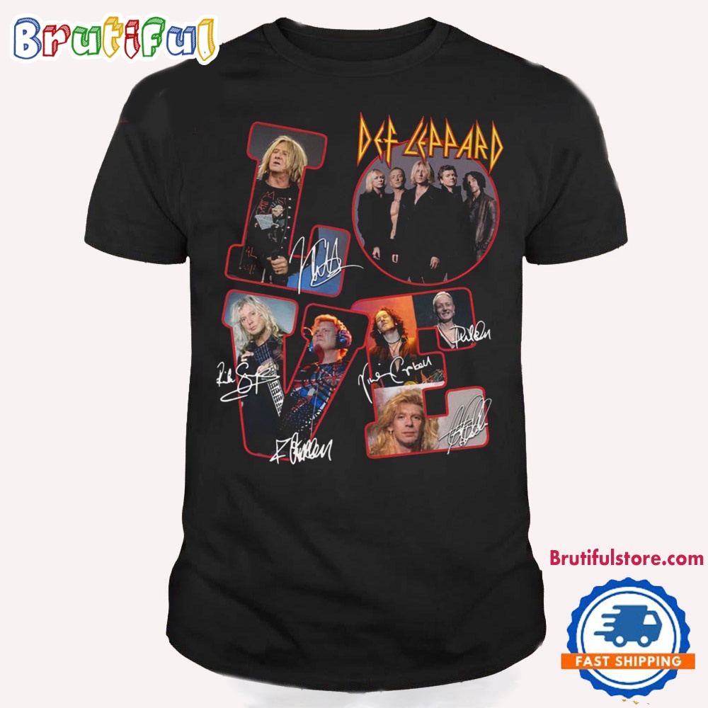 Def Leppard Music Tour 2024 T Shirt Def Leppard Love Shirt