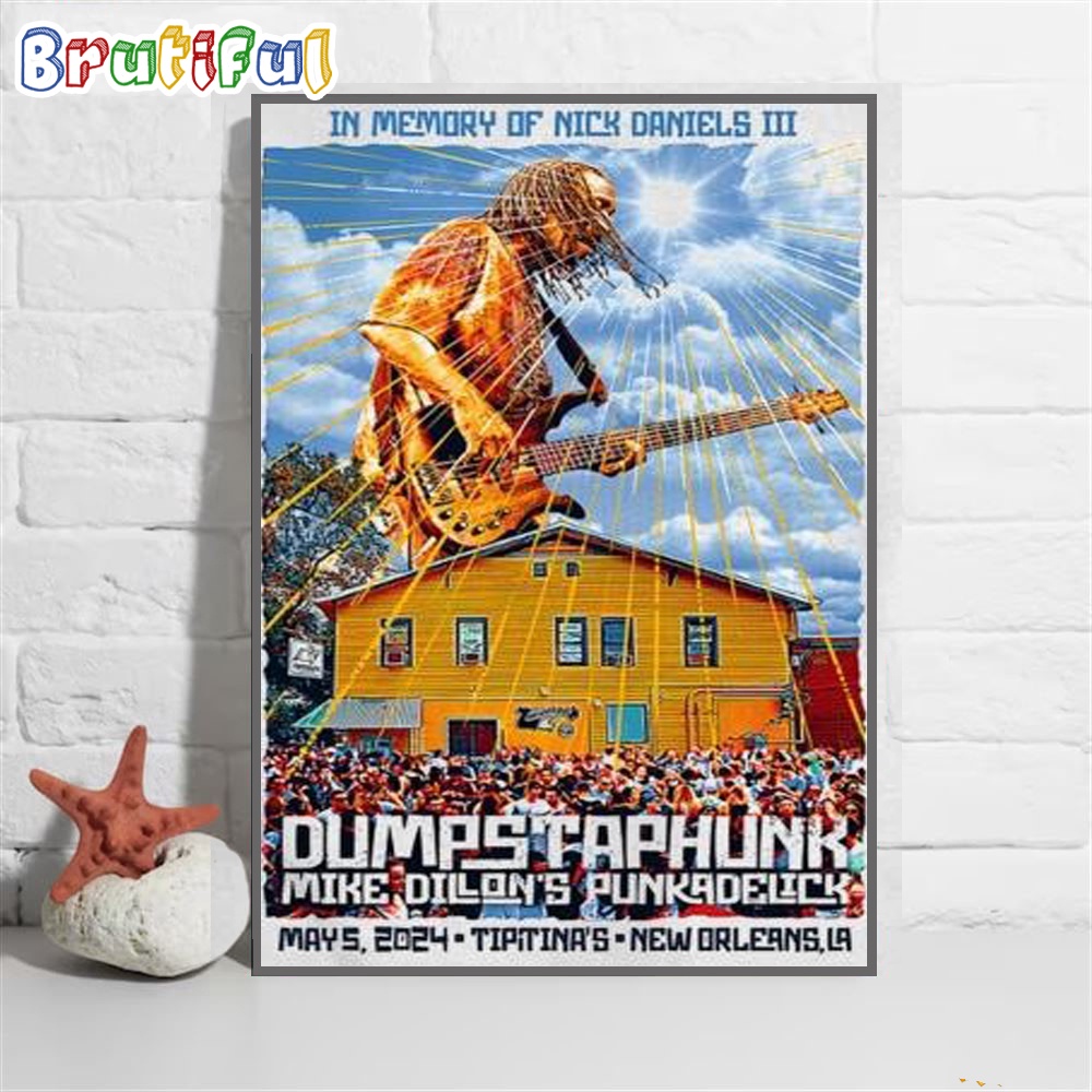 Dumpstaphunk The Tipitina's New Orleans La May 2024 Wall Art Poster Canvas
