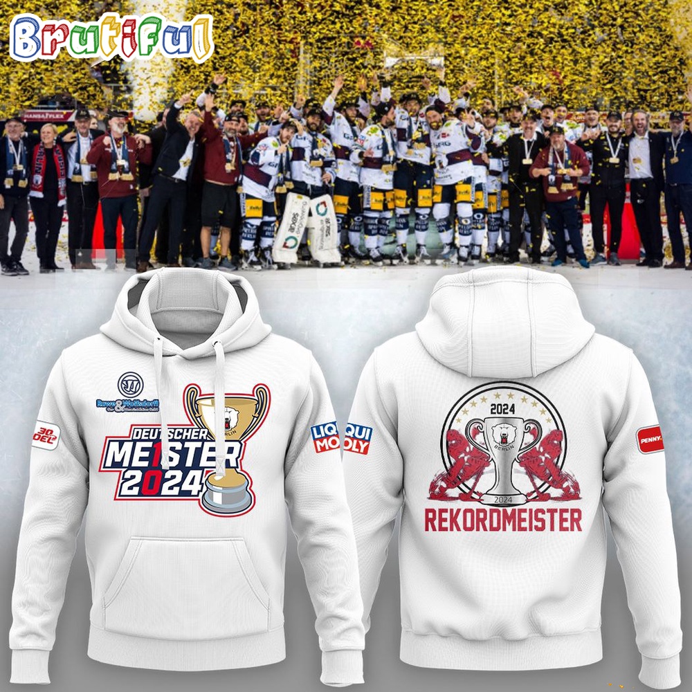 Eisbaren Berlin Deutscher Meister 2024 Rekordmeister Hoodie