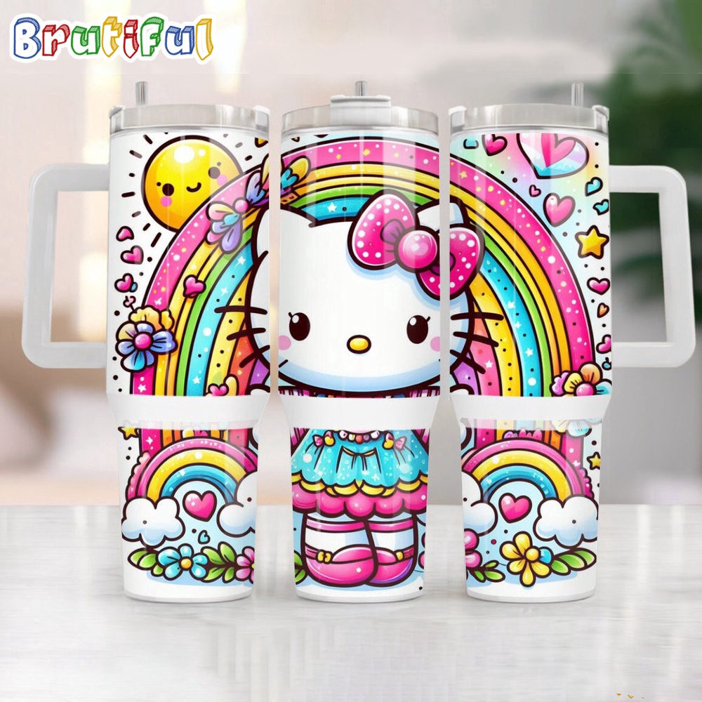 Hello Kitty Sanrio Cartoon Tumbler Hello Kitty Tumbler Hello Kitty Tumbler Stanley 40oz
