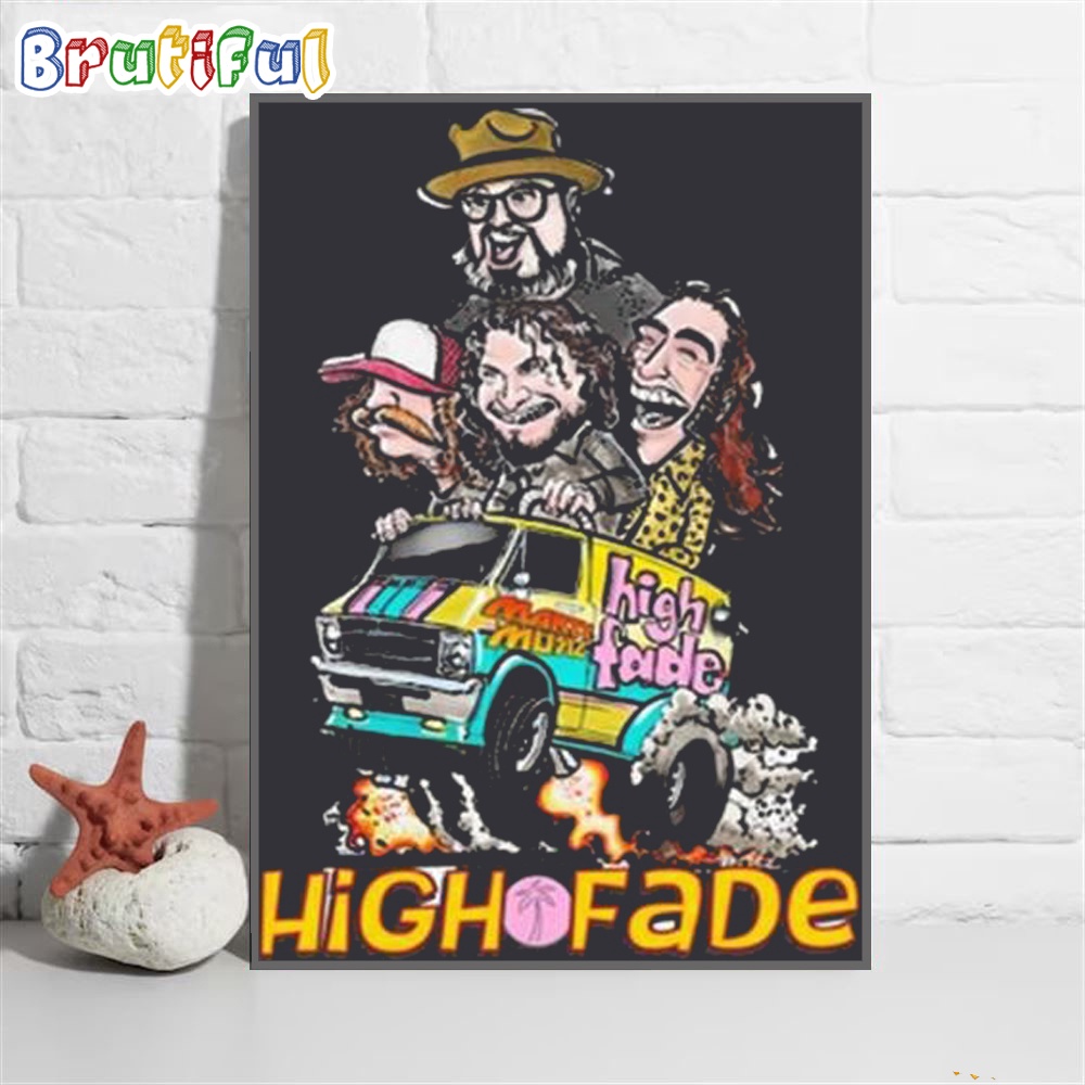 High Fade Music Band Uk Tour 2024 Wall Art Poster Canvas