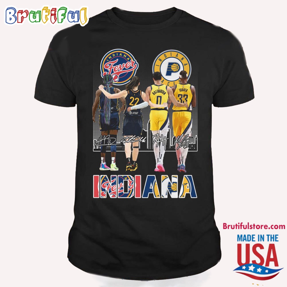 Indiana Fever Mix Indiana Pacers Basketball T Shirt