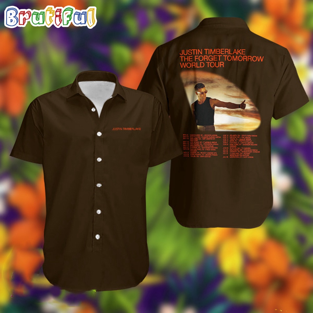 Justin Timberlake The Forget Tomorrow World Tour 2024 Summer Hawaiian Shirt