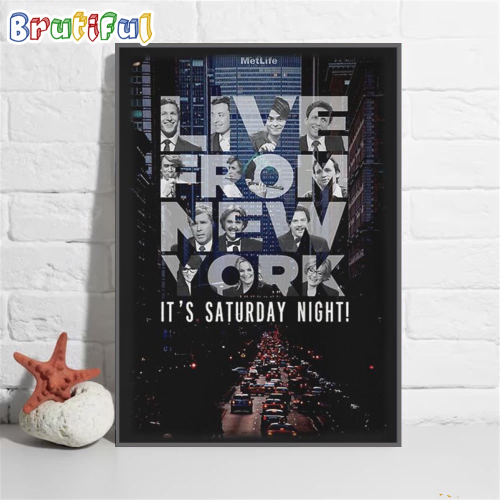 Live From New York Its Saturday Night Live By Icetown Wall Art Poster Canvas