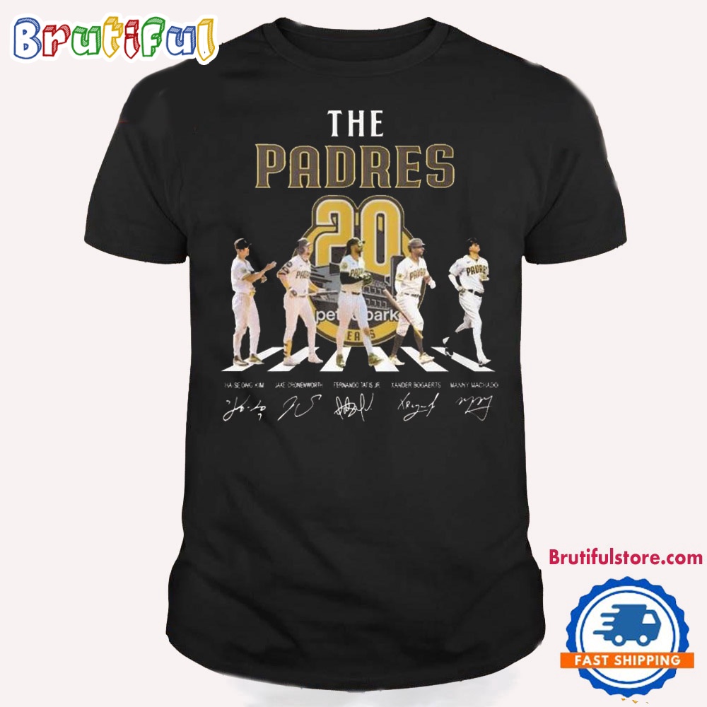 MLB San Diego Padres Walking Abbey Road Signatures Baseball