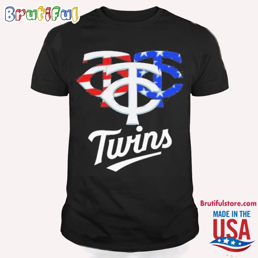 Minnesota Twins American Flag Independence Day T Shirt