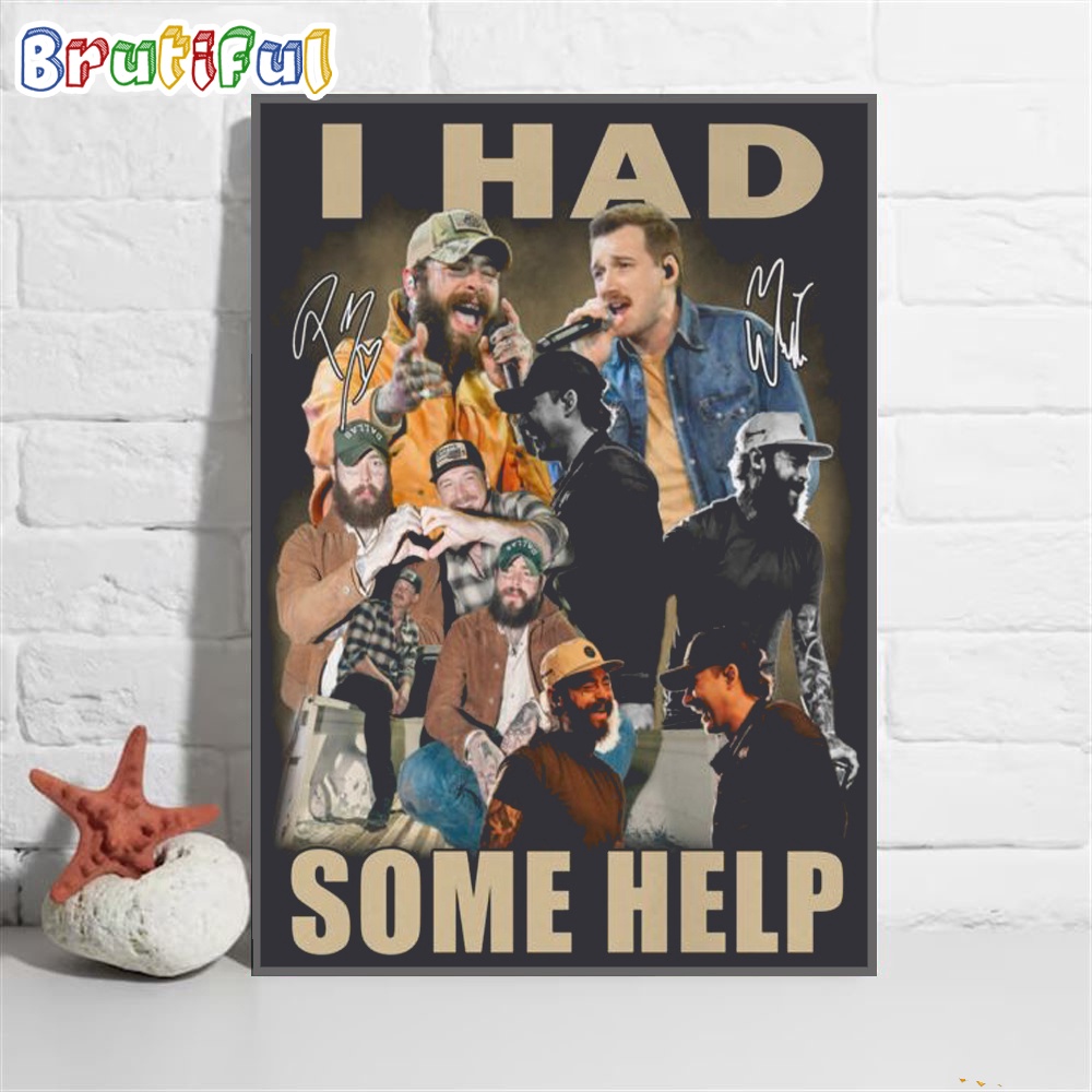 Morgan Wallen I Had Some Help Poster Canvas Art