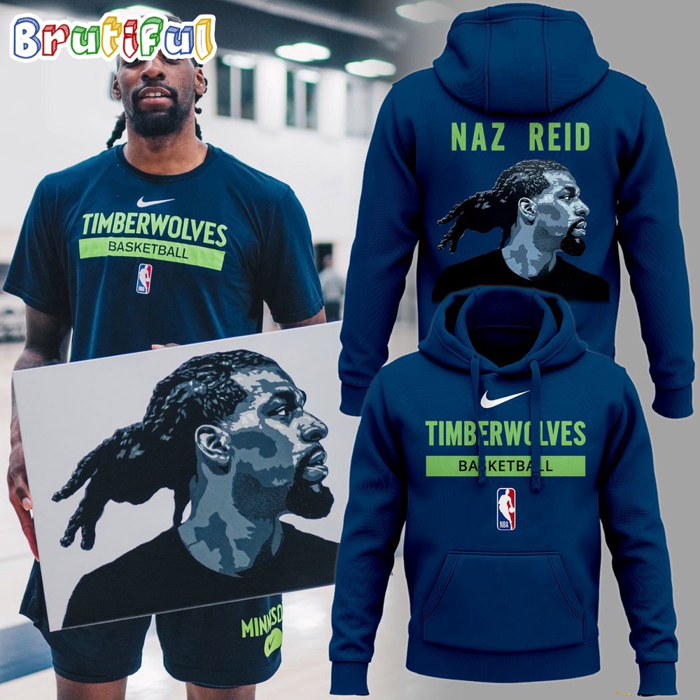NBA Naz Reid Timberwolves Basketball 2024 Playoffs Hoodie