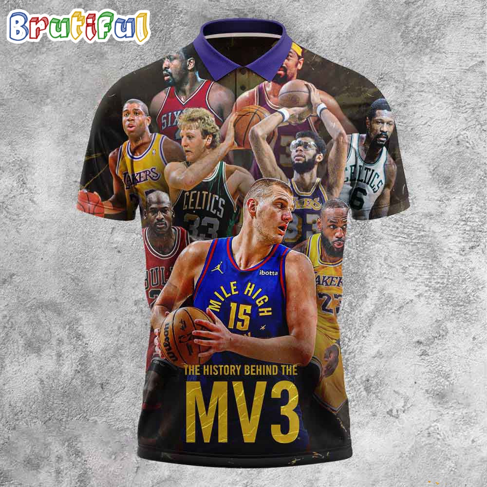 NBA The History Behind Nikola Jokic Third Regular Season MVP Award Polo Shirt