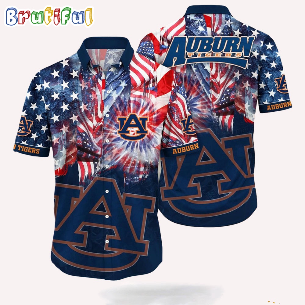 NCAA Auburn Tigers 4th Of July Happy Independence Day Hawaii Shirt