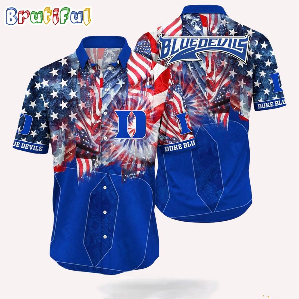 NCAA Duke Blue Devils 4th Of July Happy Independence Day Hawaii Shirt