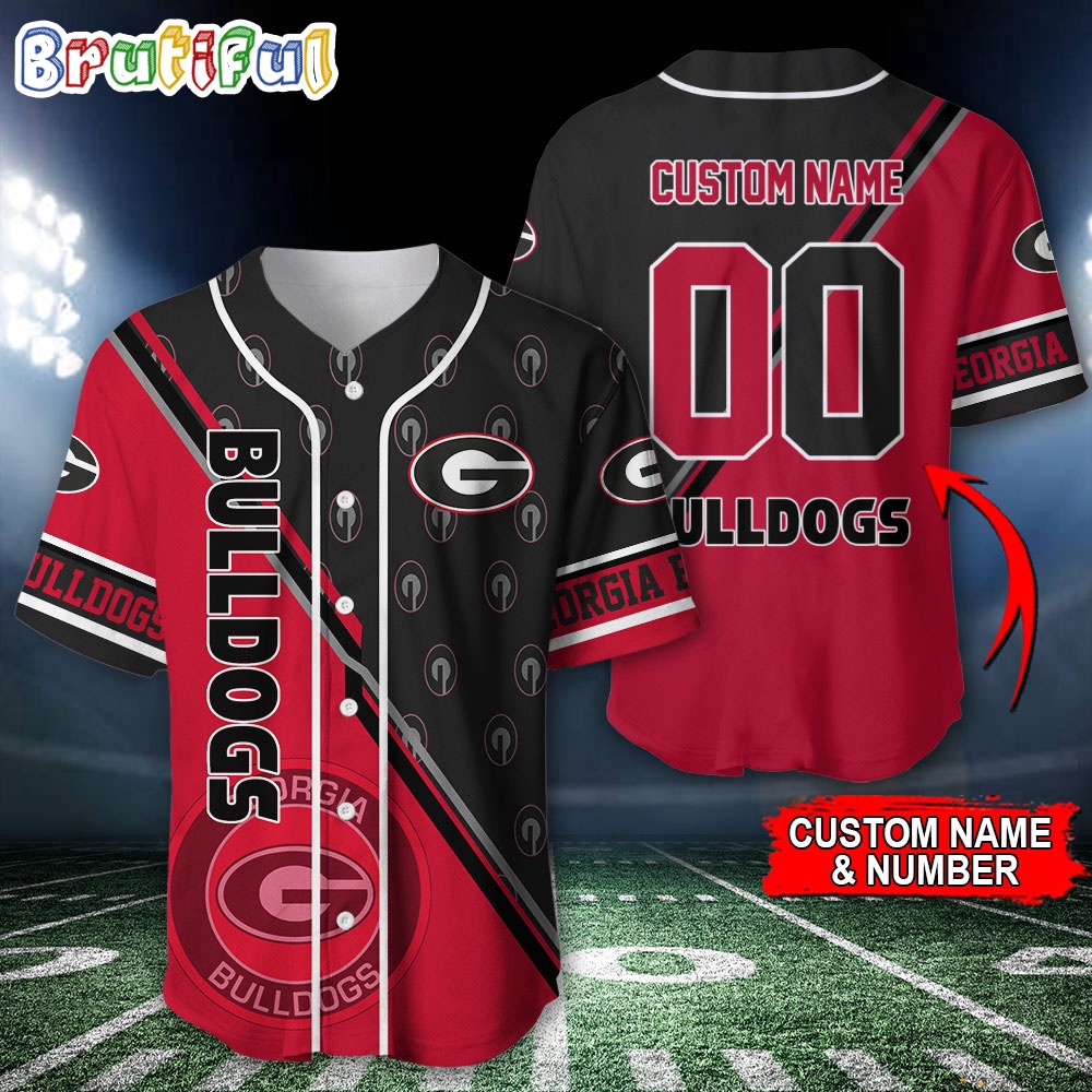 NCAA Georgia Bulldogs Baseball Jersey Custom Sport Jersey Shirt
