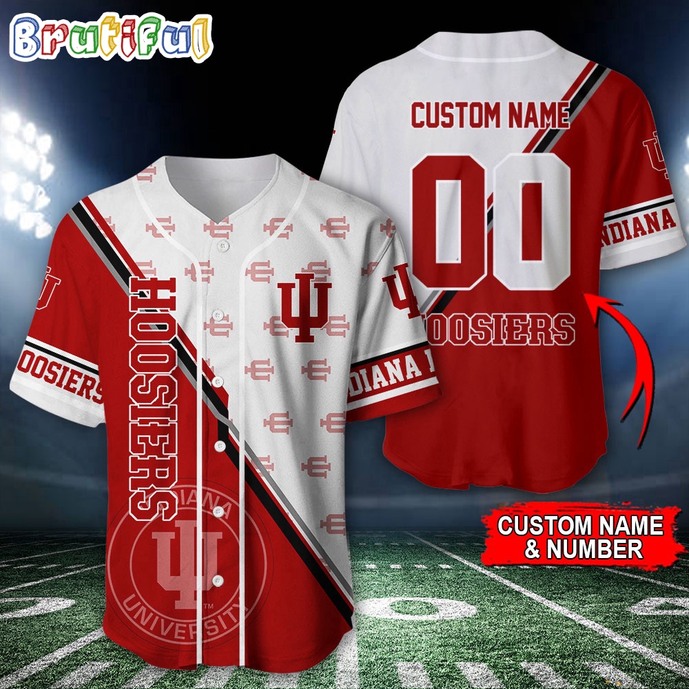 NCAA Indiana Hoosiers Baseball Jersey Custom Sport Jersey Shirt