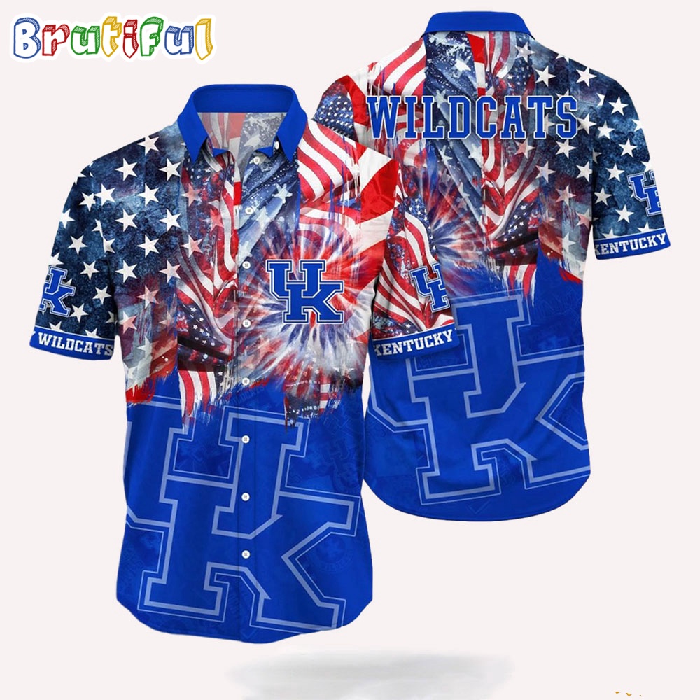 NCAA Kentucky Wildcats 4th Of July Happy Independence Day Hawaii Shirt