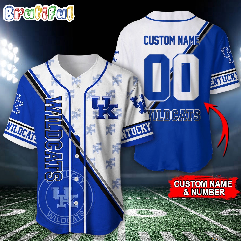 NCAA Kentucky Wildcats Baseball Jersey Custom Sport Jersey Shirt