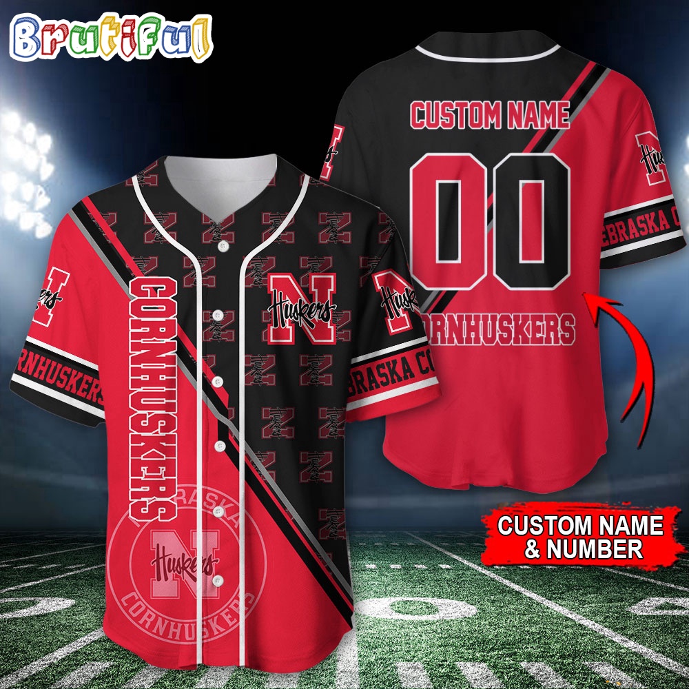 NCAA Nebraska Cornhuskers Baseball Jersey Custom Sport Jersey Shirt