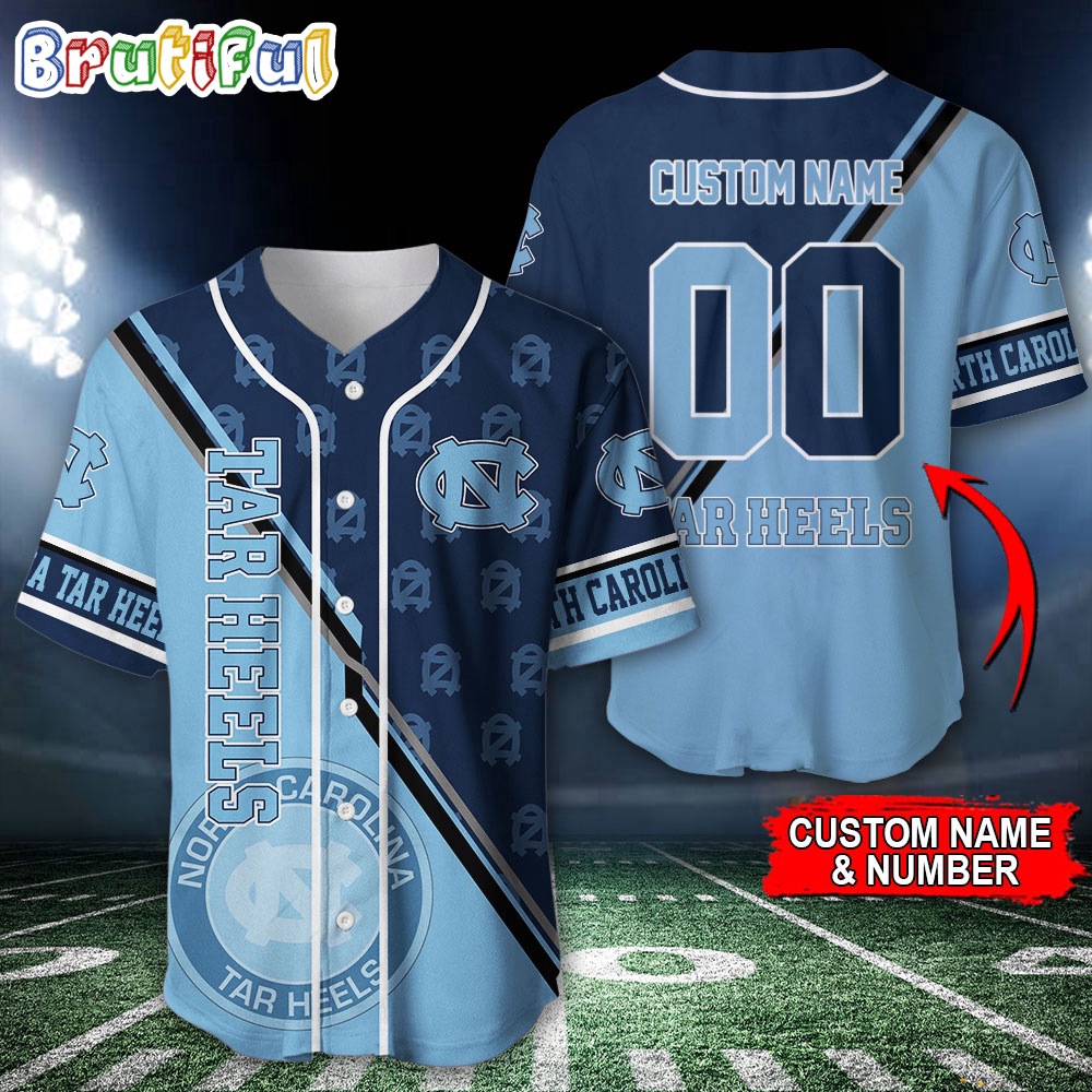 NCAA North Carolina Tar Heels Baseball Jersey Custom Sport Jersey Shirt