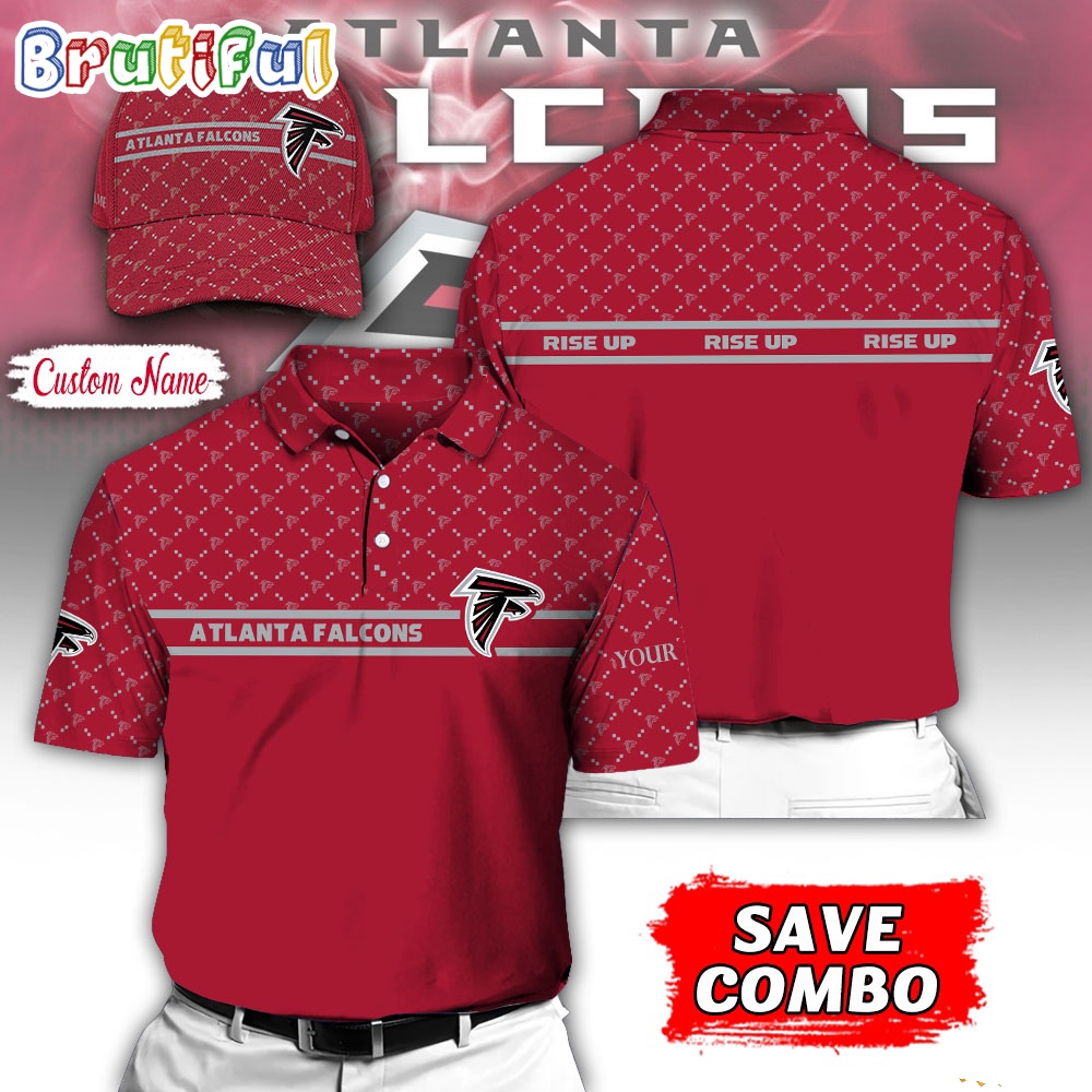 NFL Atlanta Falcons Polo Shirt Custom Football Polo Shirt And Cap