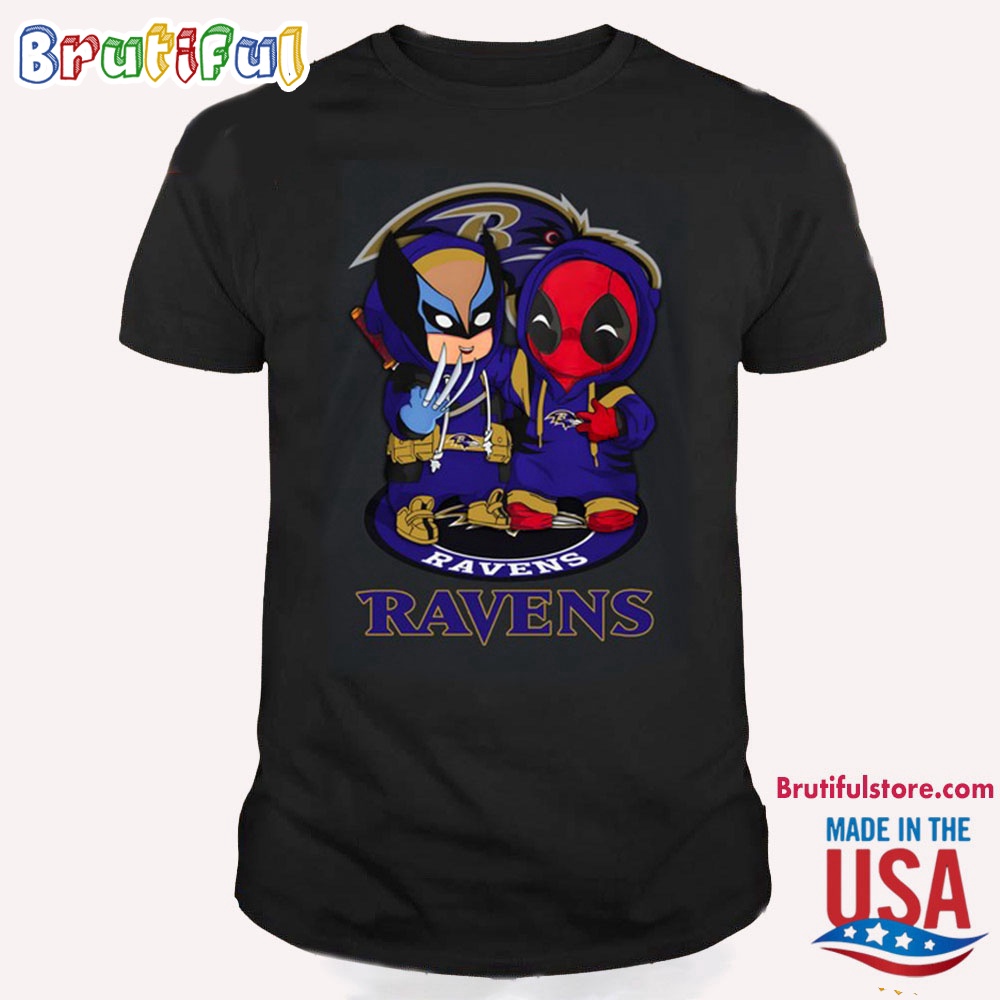 NFL Baltimore Ravens Deadpool T Shirt Football Deadpool Shirt