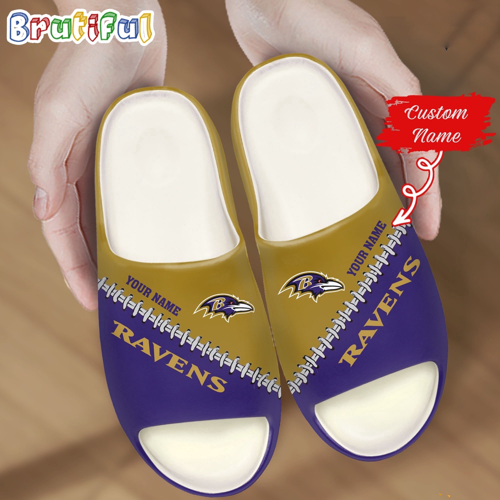NFL Baltimore Ravens Slippers Football Comfortable Slippers