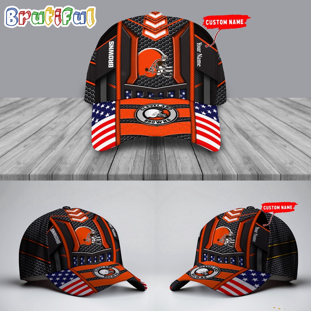 NFL Cleveland Browns America Flag Cap America Flag Football Cap