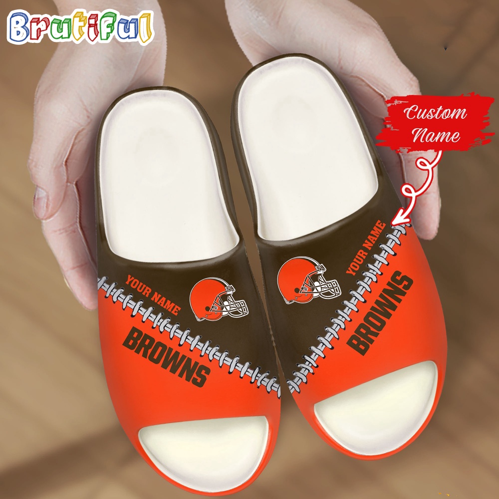 NFL Cleveland Browns Slippers Football Comfortable Slippers