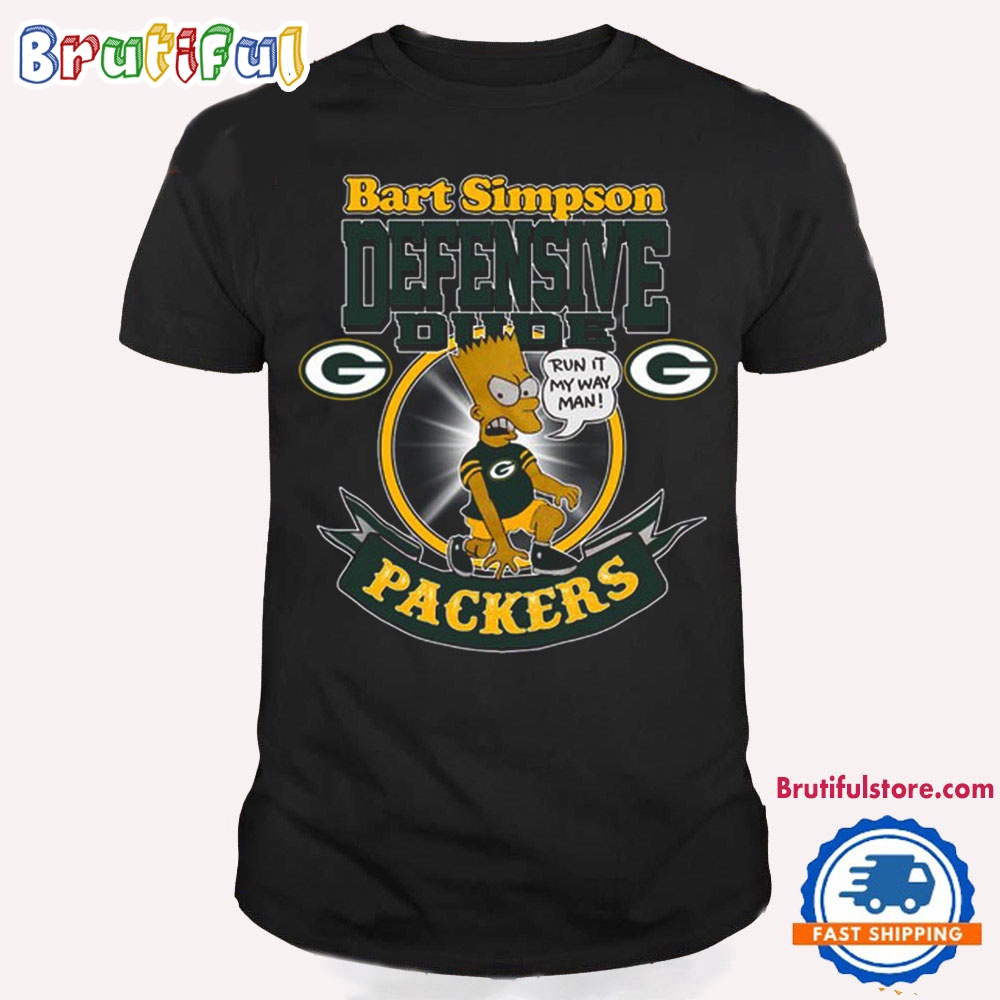 NFL Green Bay Packers Bart Simpson Defensive Dude T Shirt
