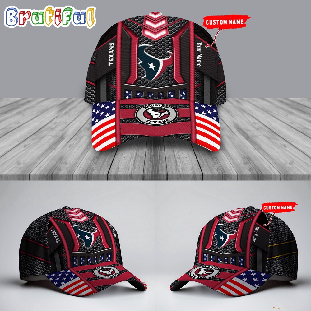 NFL Houston Texans America Flag Cap America Flag Football Cap