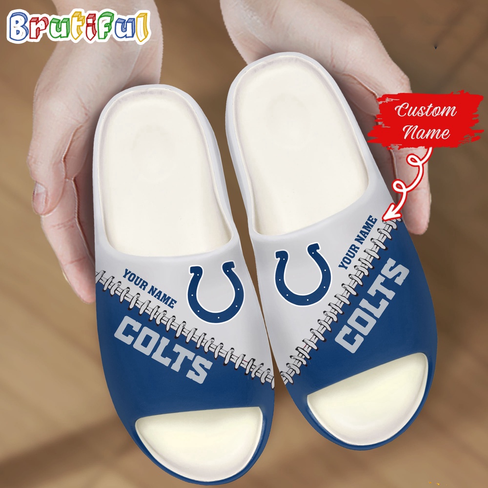 NFL Indianapolis Colts Slippers Football Comfortable Slippers