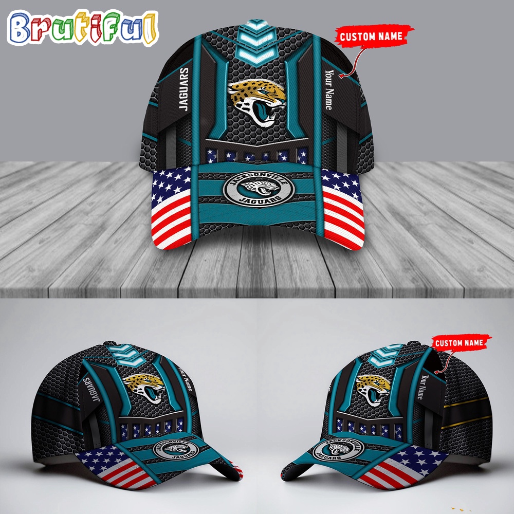 NFL Jacksonville Jaguars America Flag Cap America Flag Football Cap