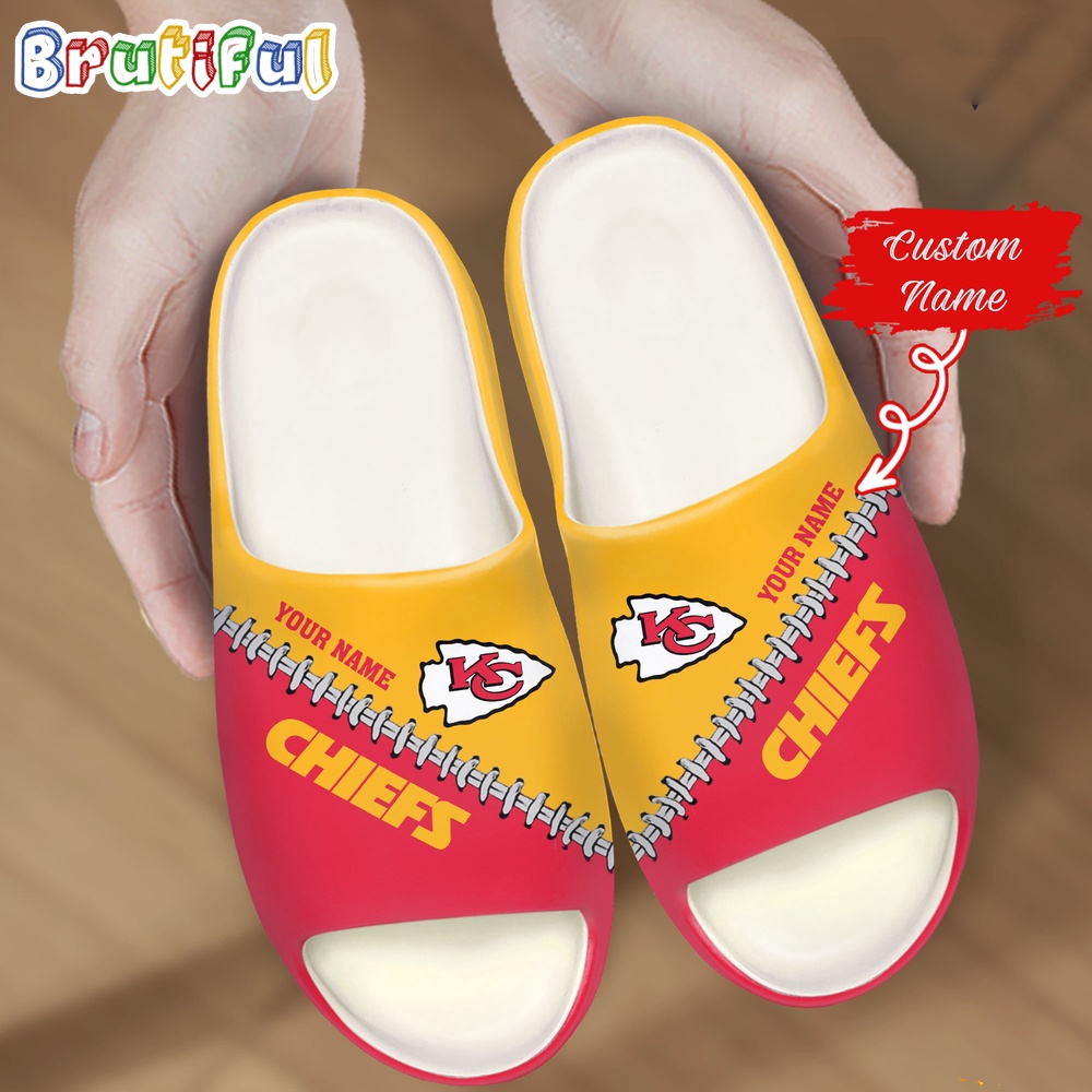 NFL Kansas City Chiefs Slippers Football Comfortable Slippers