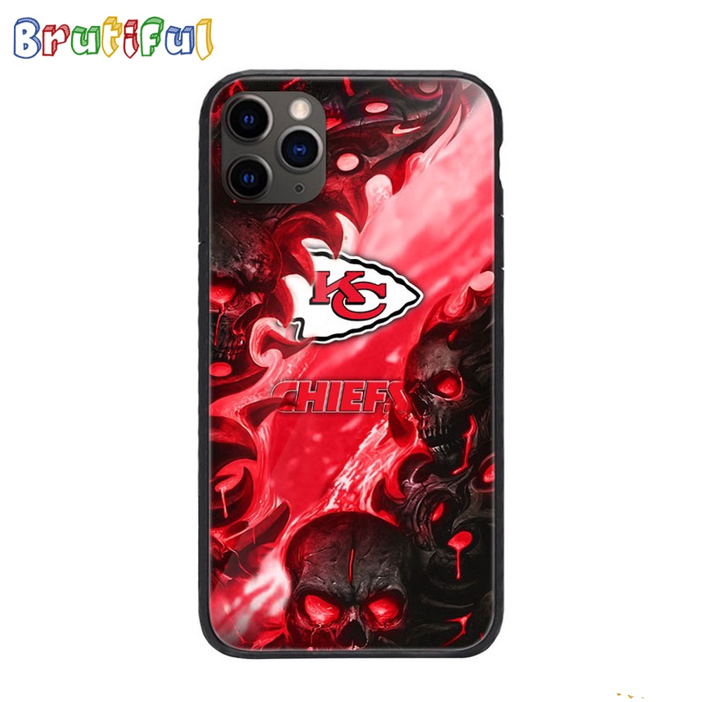 NFL Kansas City Chiefs Special Logo Skull Design Phone Case