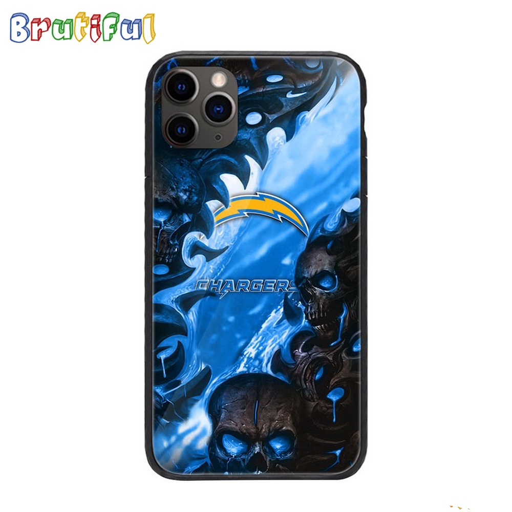 NFL Los Angeles Chargers Special Logo Skull Design Phone Case