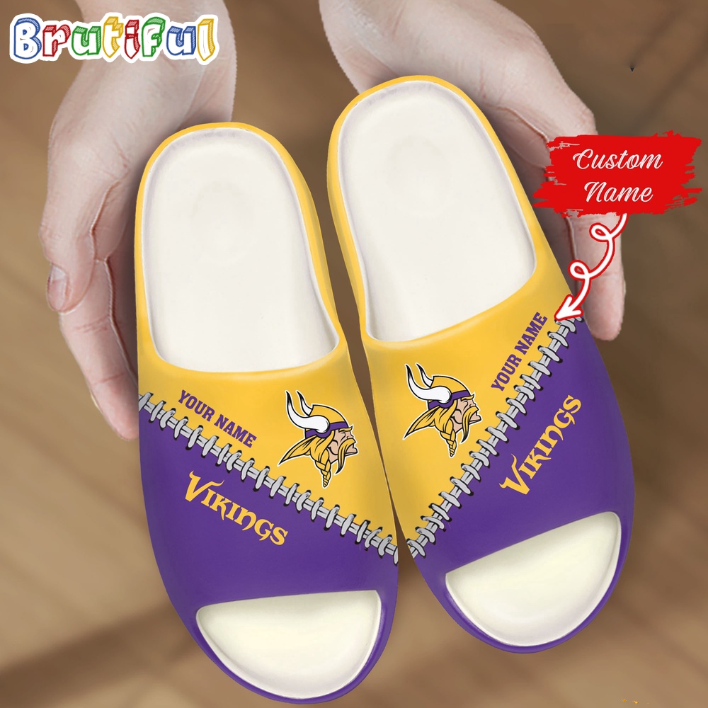 NFL Minnesota Vikings Slippers Football Comfortable Slippers