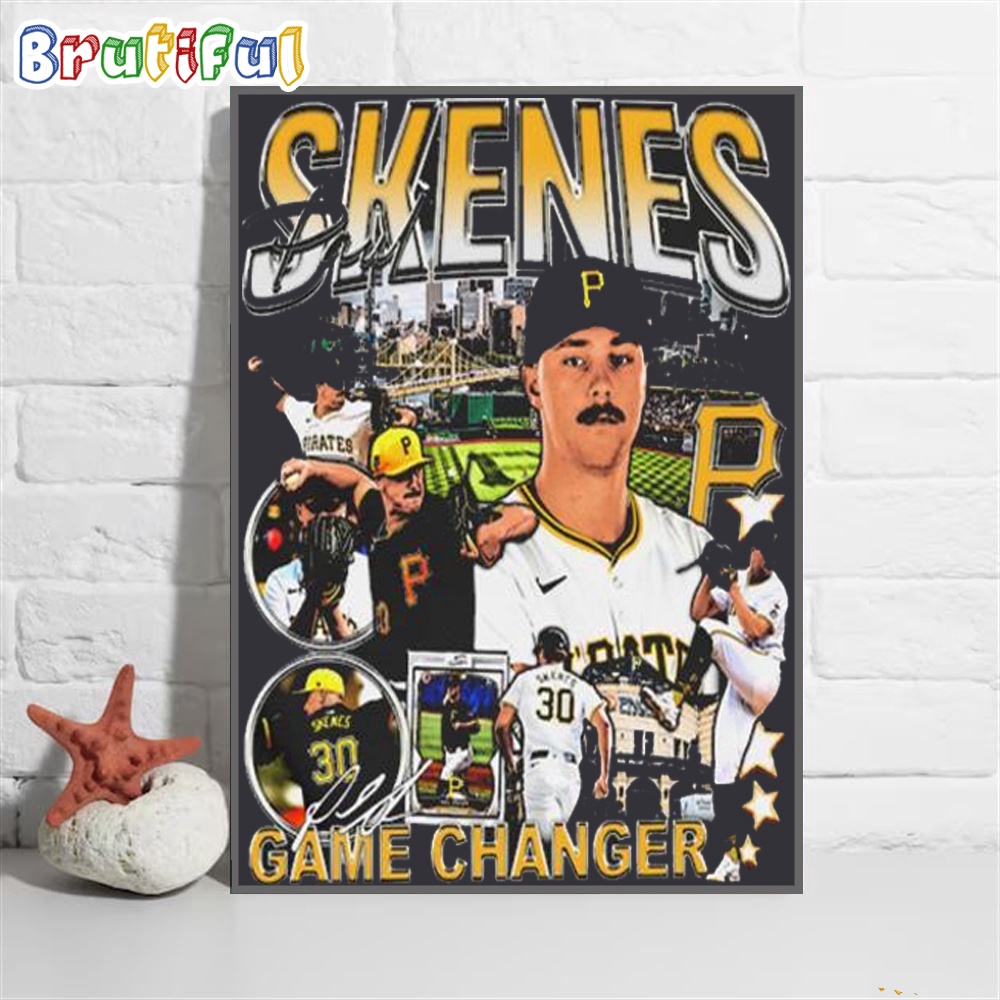 NFL Paul Skenes Pittsburgh Steelers Signature Poster Canvas Art