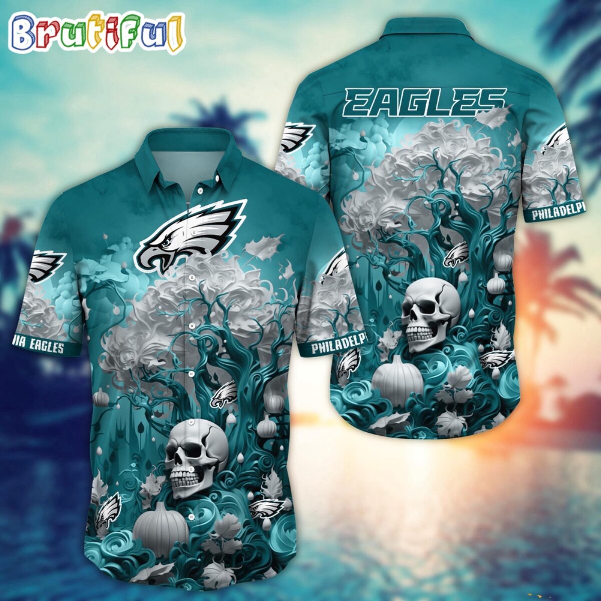 シャツ NFL EAGLES game shirts NFL Official Adults Game Day Button Down Baseball Mesh