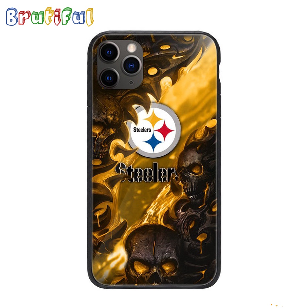 NFL Pittsburgh Steelers Special Logo Skull Design Phone Case