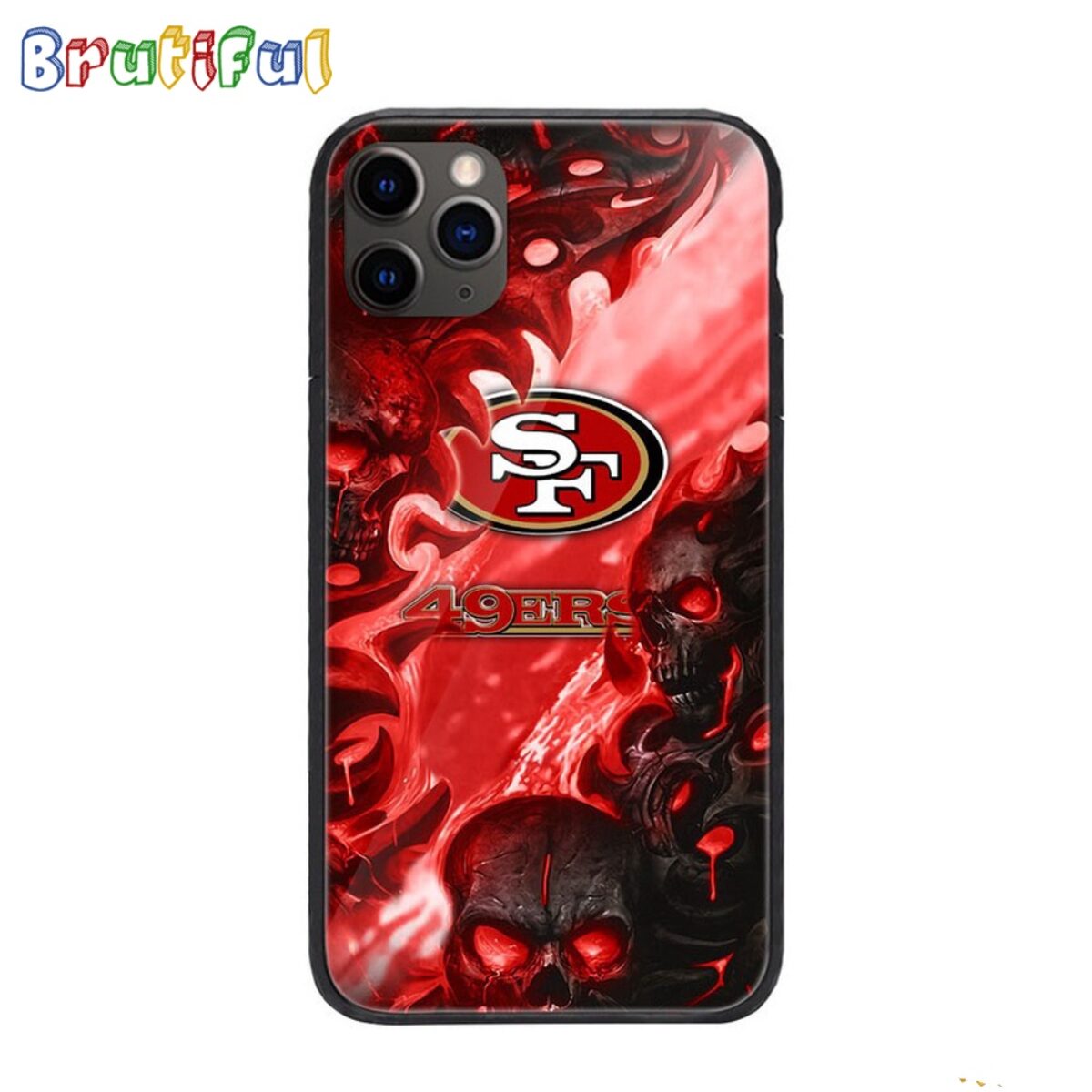 NFL San Francisco 49Ers Special Logo Skull Design Phone Case NFL San Francisco 49Ers Special Logo Skull Design Phone Case