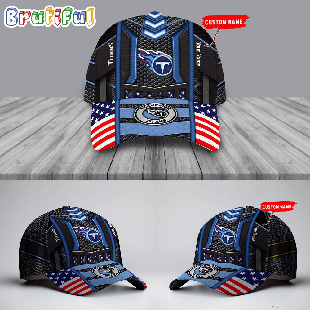 NFL Tennessee Titans America Flag Cap America Flag Football Cap