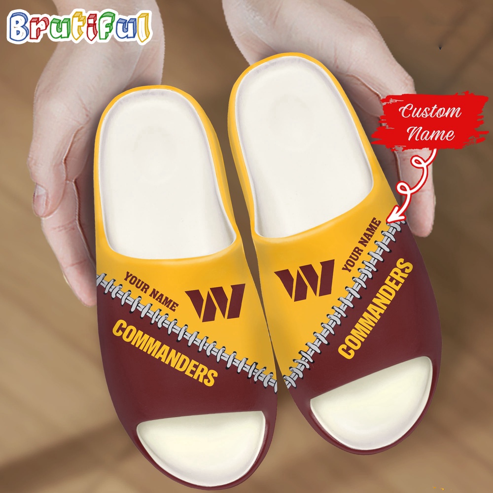 NFL Washington Commanders Slippers Football Comfortable Slippers
