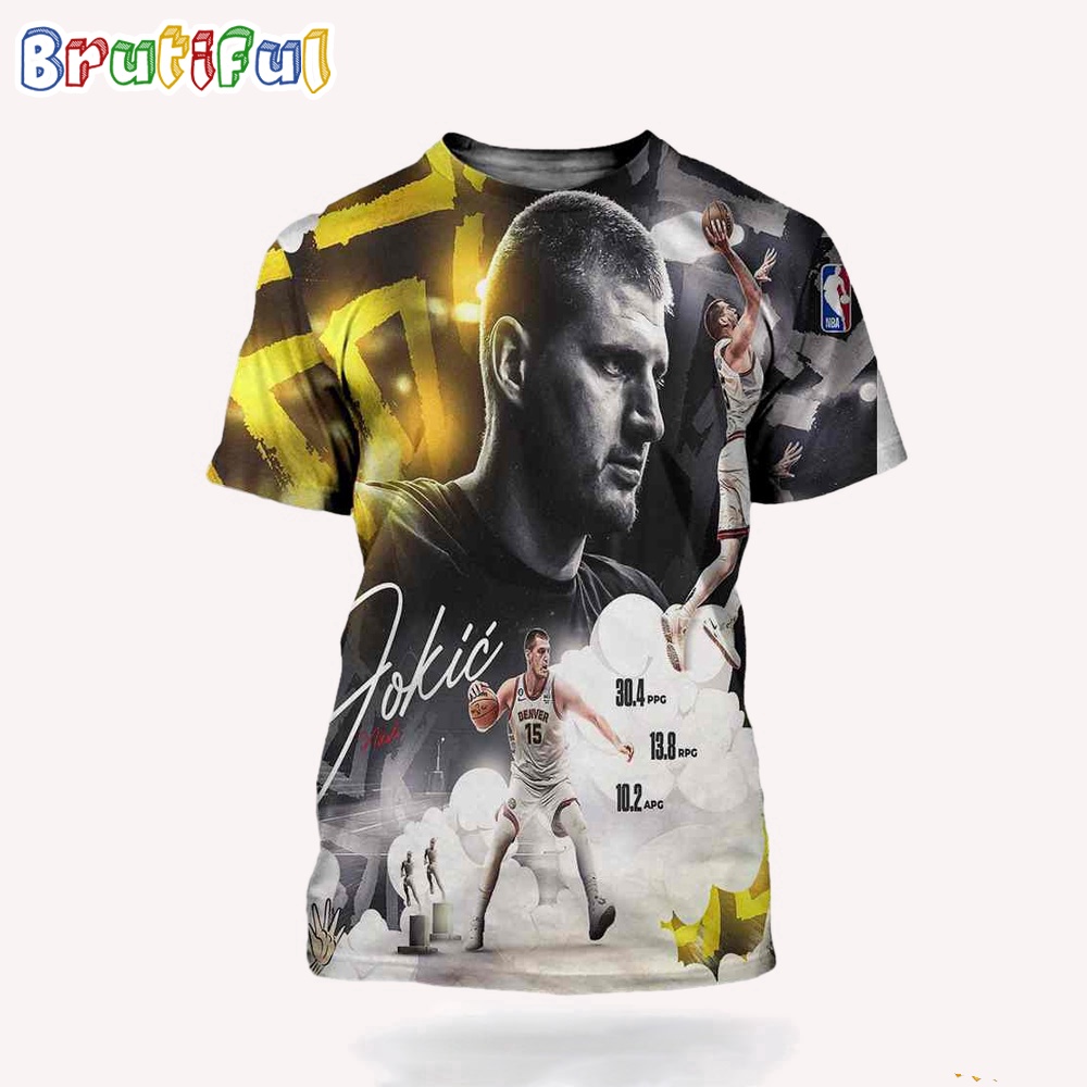 Nikola Jokic The Best Player In The League NBA Playoffs 2023 Denver Nuggets Signatures Shirt