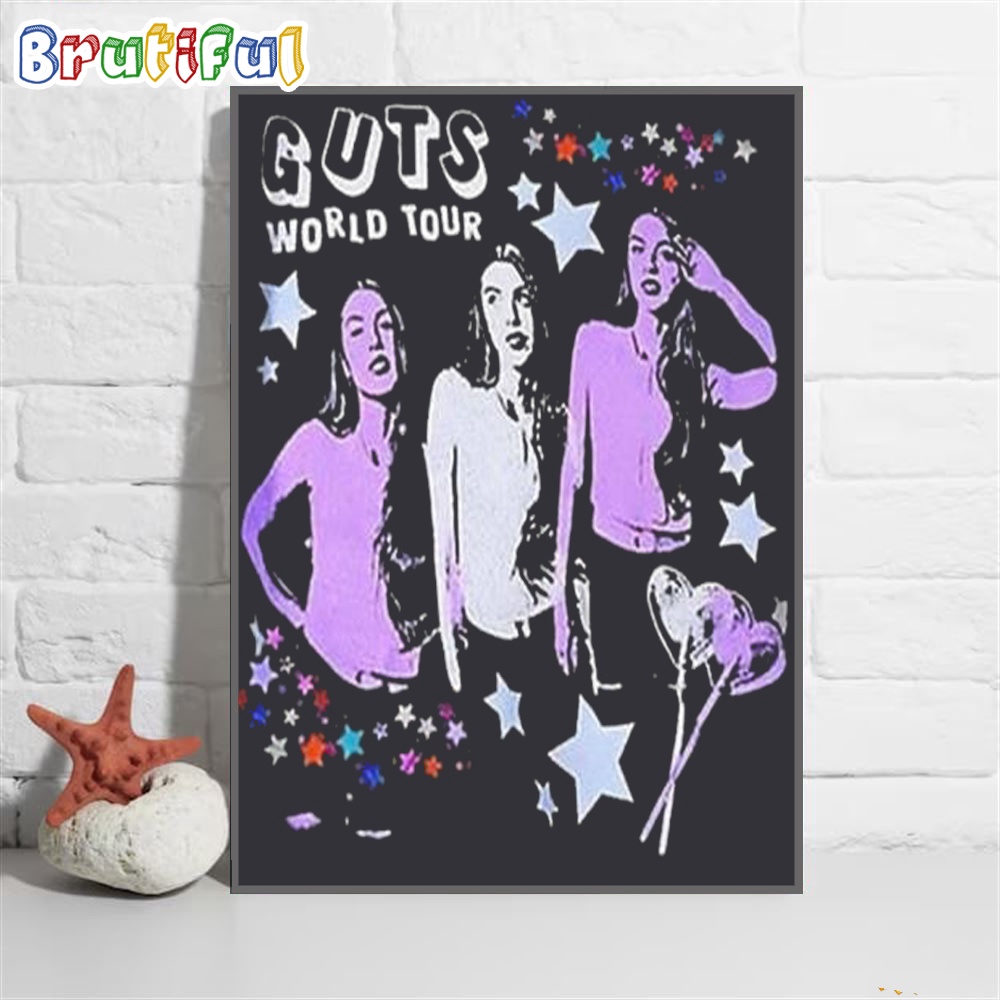 Olivia Rodrigo Guts World Tour 2024 Poster Canvas Art