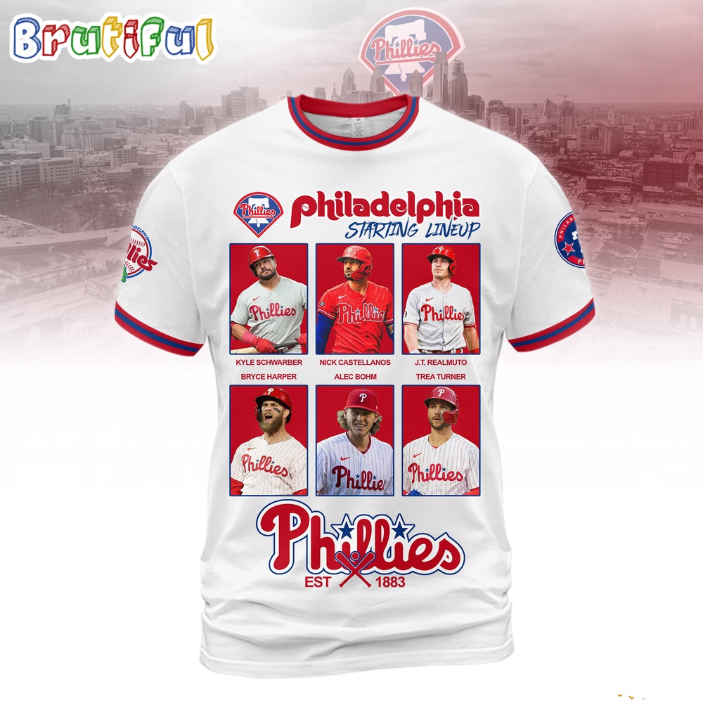 Philadelphia Phillies Starting Lineup Est 1883 Shirt