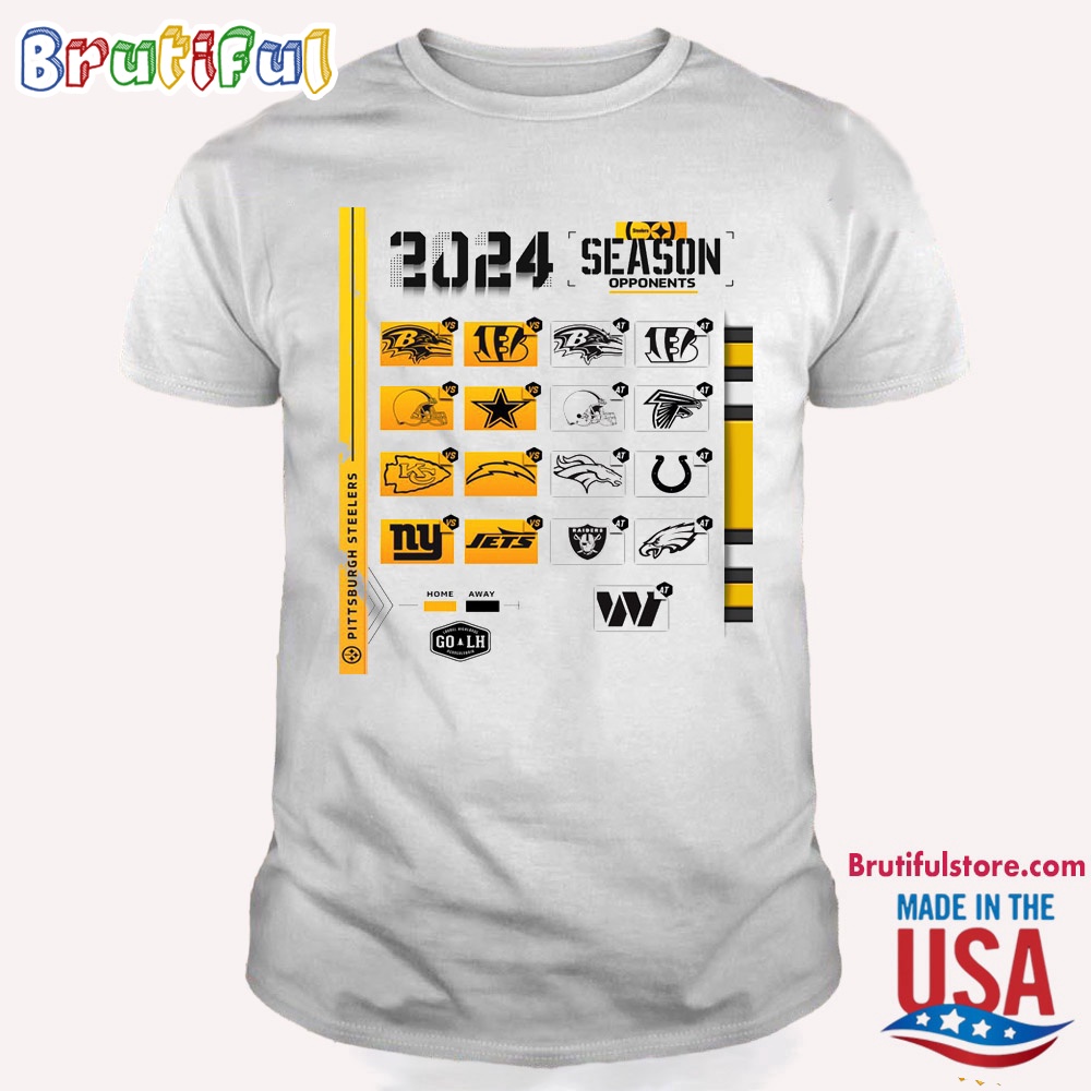 Pittsburgh Steelers 2024 NFL Season Schedule T Shirt